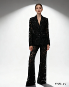 Tailleur pantalon mariage femme 60 ans
