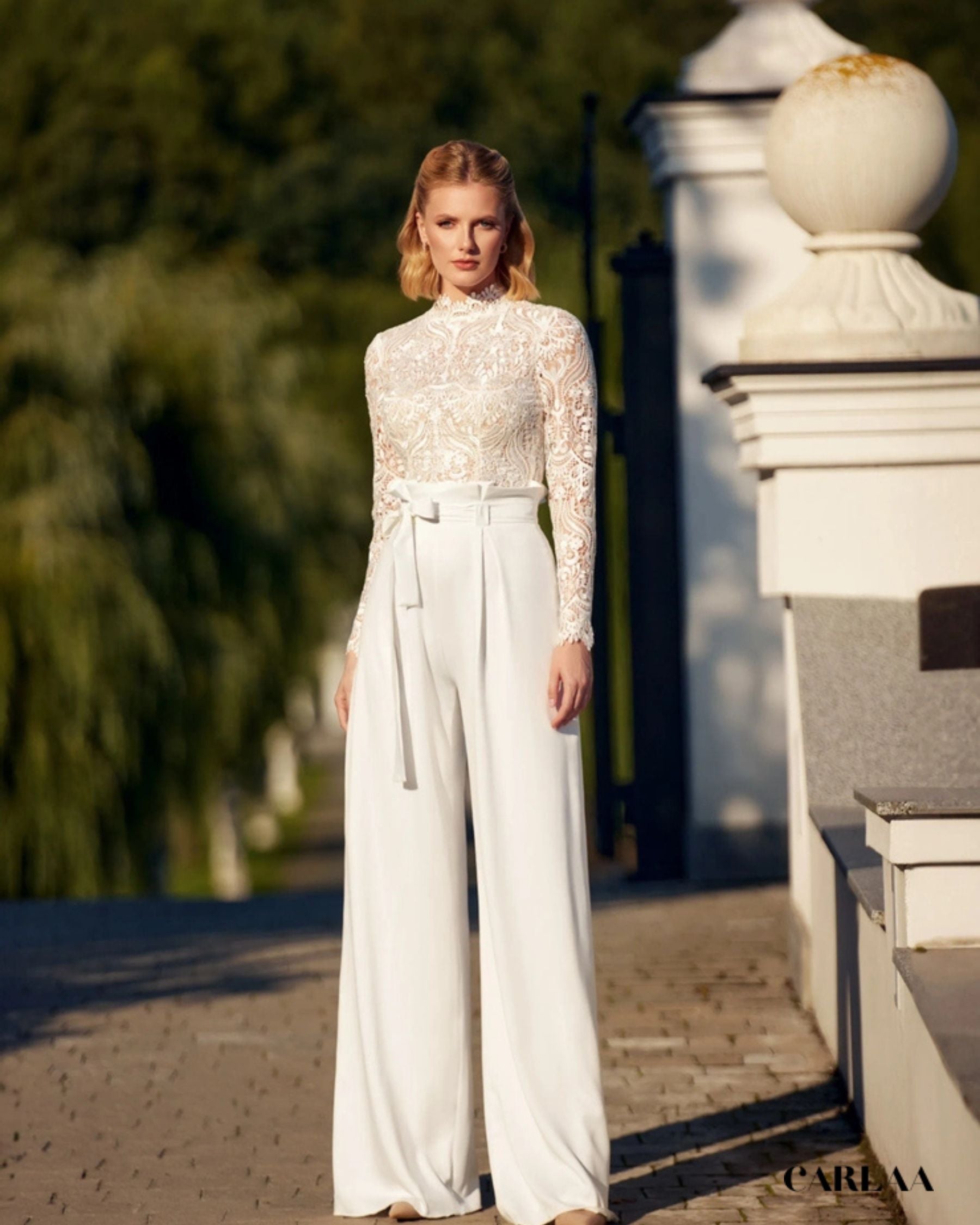 Combinaison Mariage Luxe Dentelle