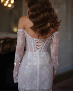 Robe de mariage civil chic courte