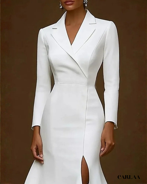 Robe tailleur blanche mariage