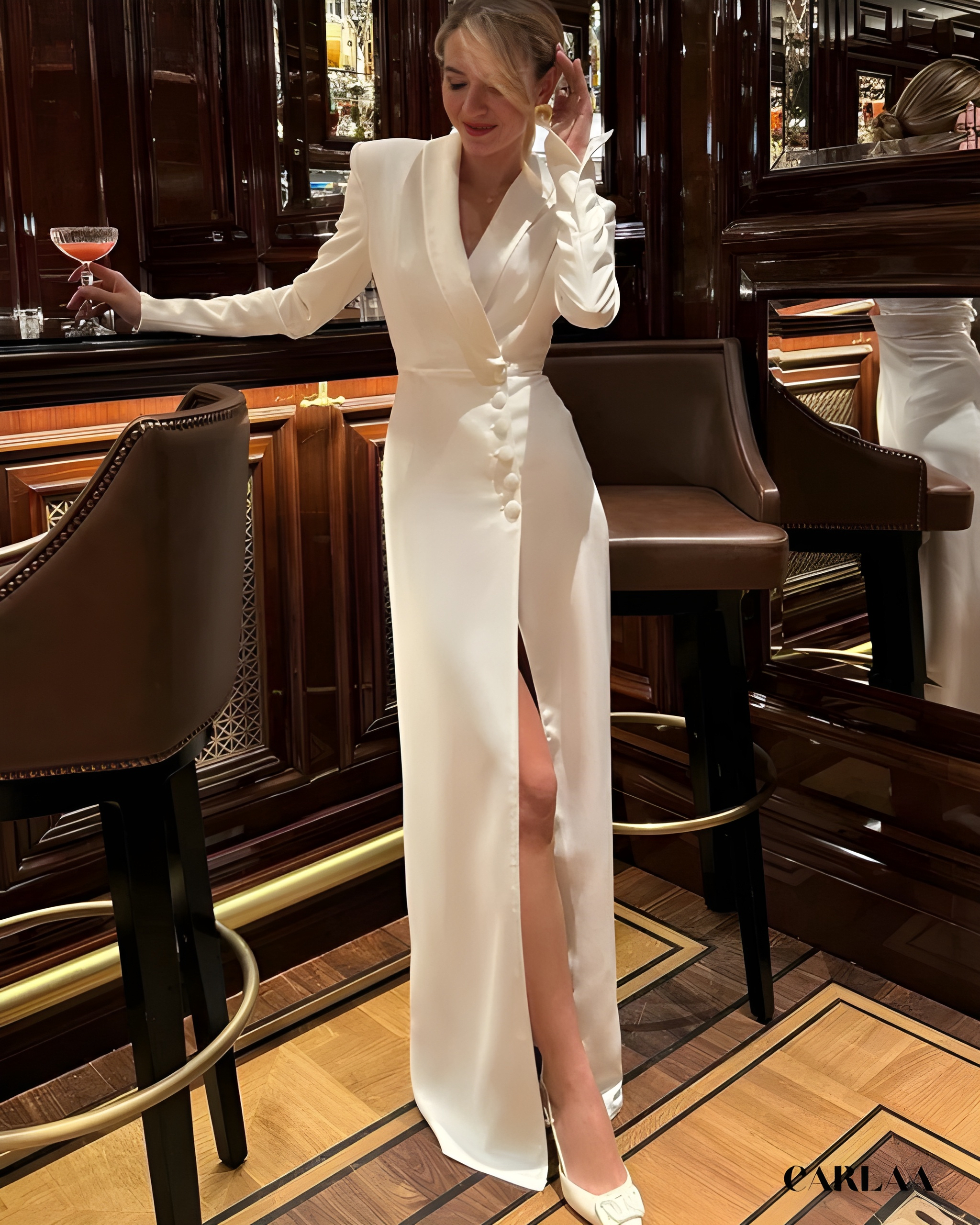 Robe blazer longue