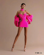 Robe de soirée courte bustier