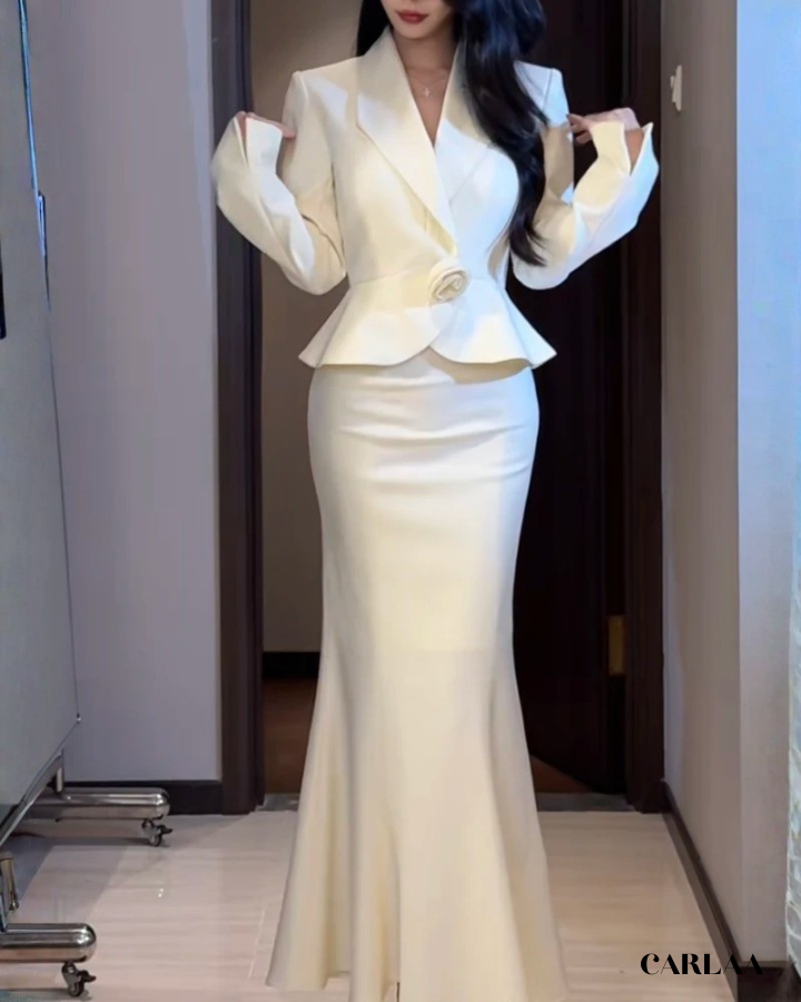 Tailleur jupe femme mariage civil