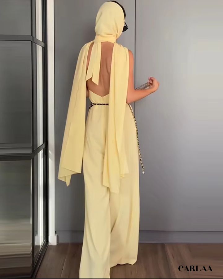 Tenue mariage femme jaune