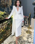 Tailleur jupe femme mariage