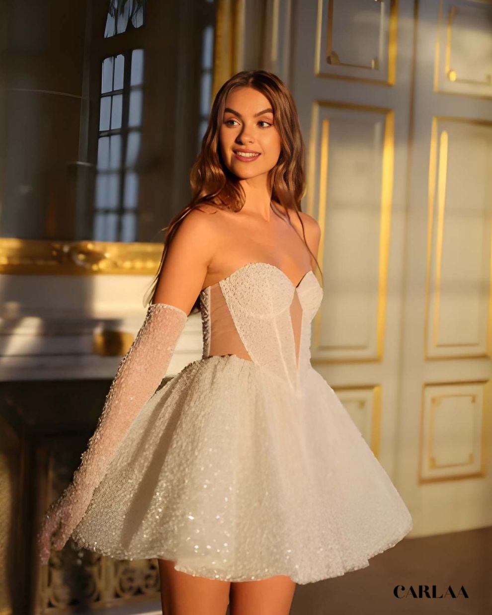 Robe de mariée courte princesse