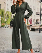 Loose long-sleeved jumpsuit