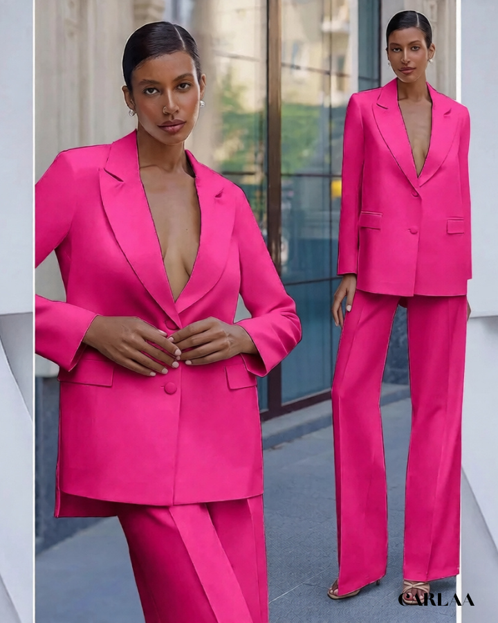 Formal trouser suit for a wedding