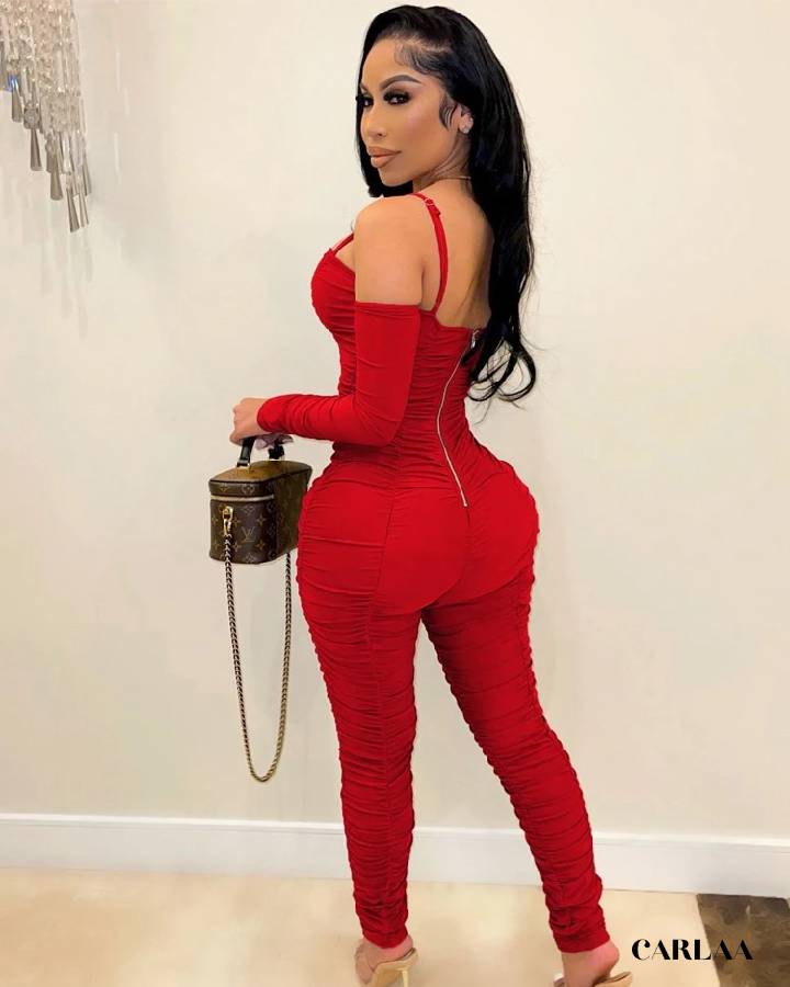 combinaison pantalon plissée