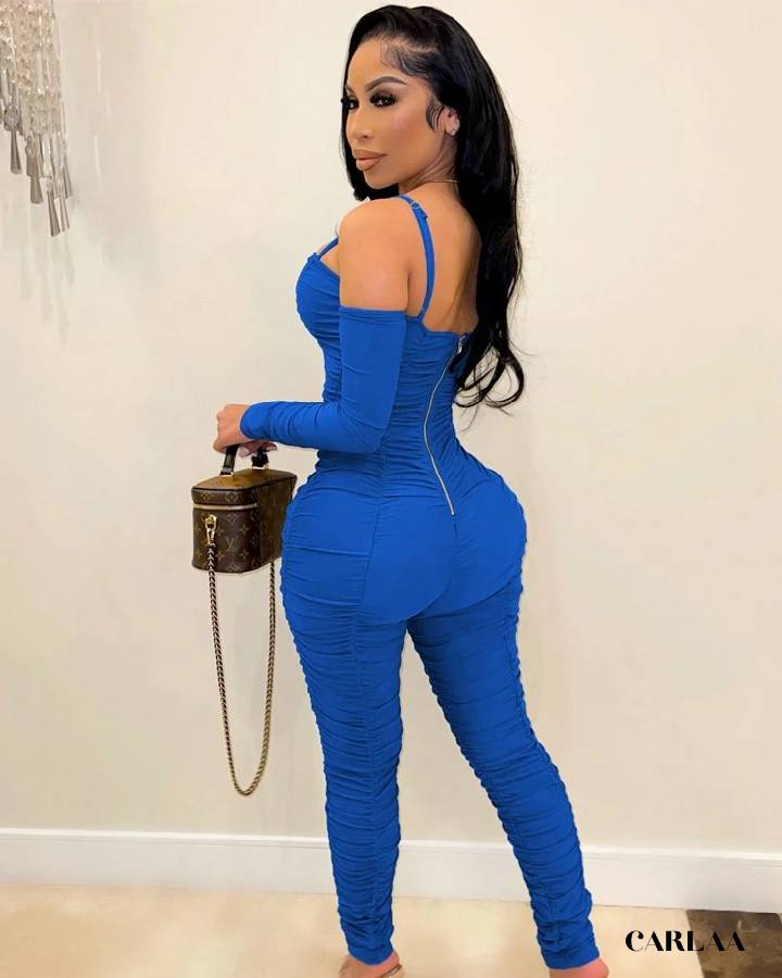 combinaison pantalon plissée