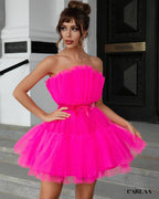 Robe de soirée bouffante