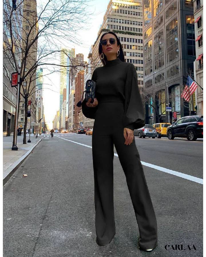 Combinaison Pantalon Manche Longue Noire