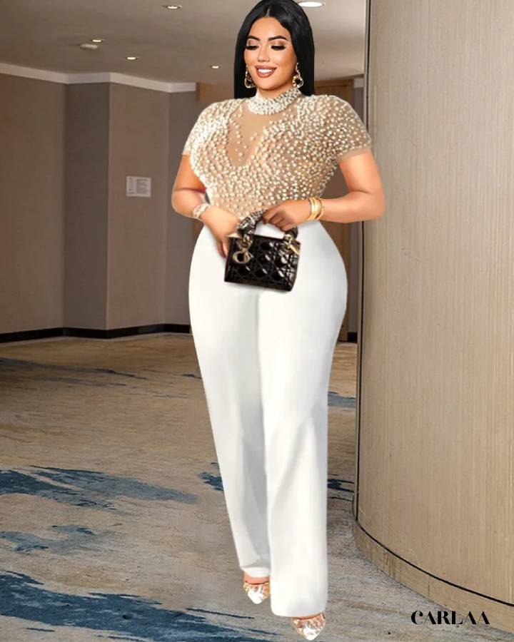 Plus Size Wedding Jumpsuit
