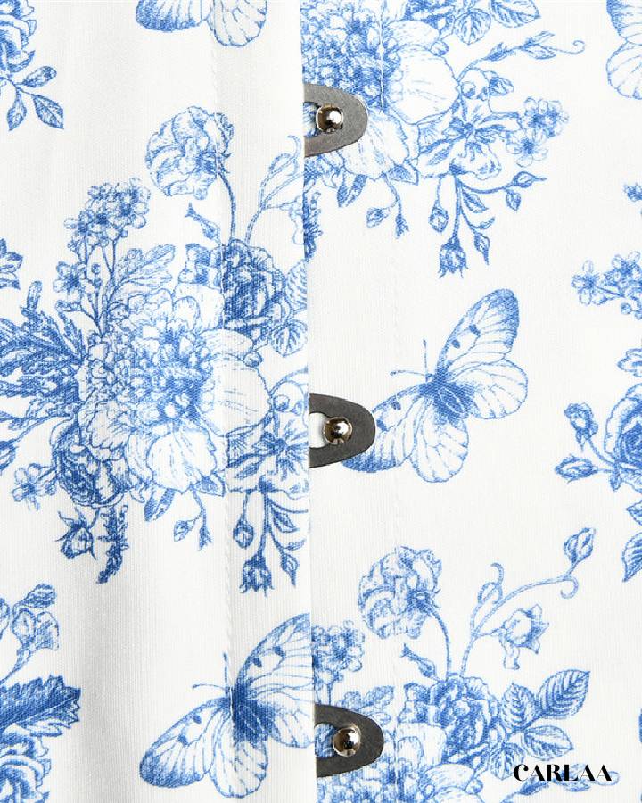 Robe floral courte