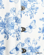 Robe floral courte
