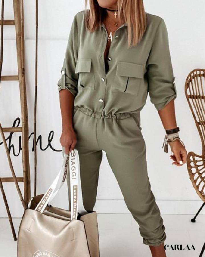 Combinaison Pantalon Verte