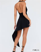 Robe de soirée col v
