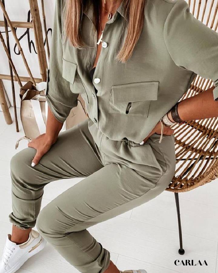 Combinaison Pantalon Verte