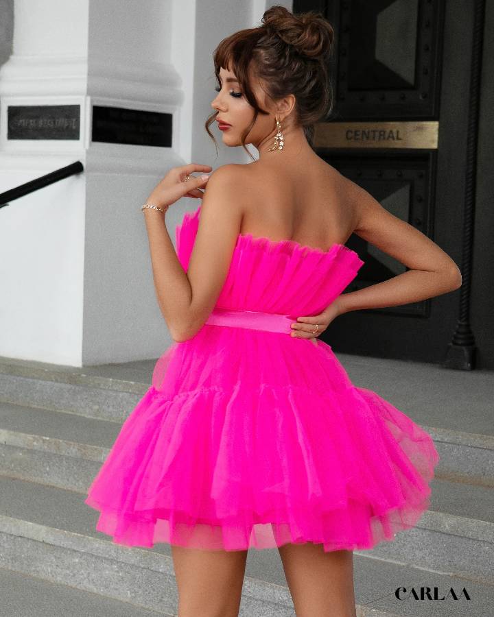 Robe de soirée bouffante
