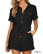 Women's short-sleeve romper