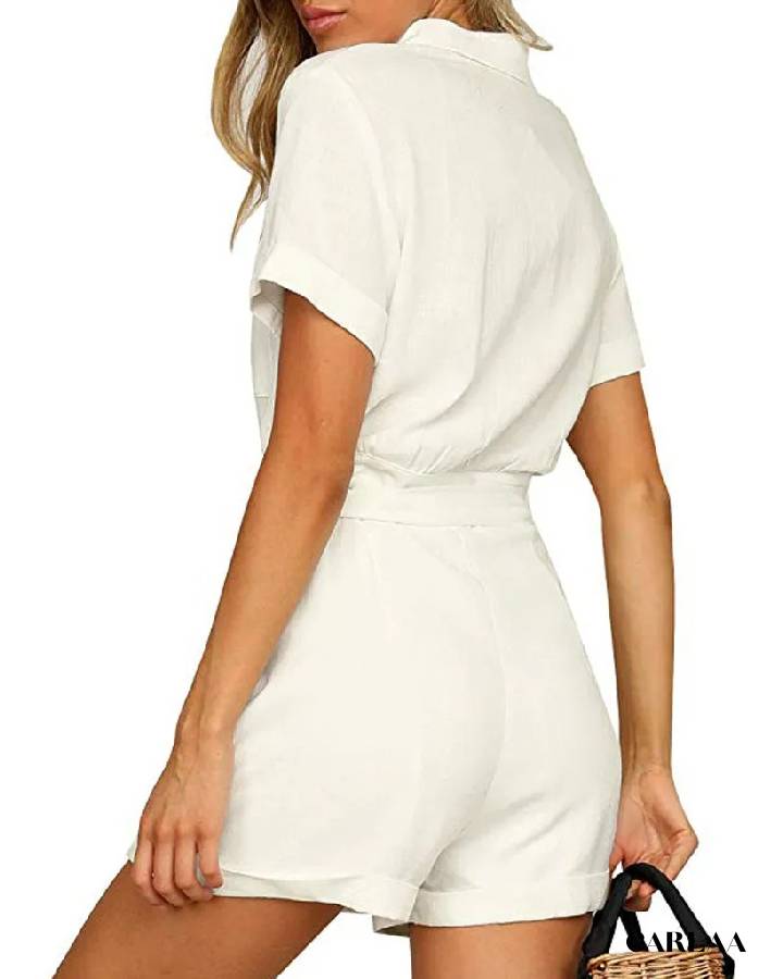 Women's short-sleeve romper