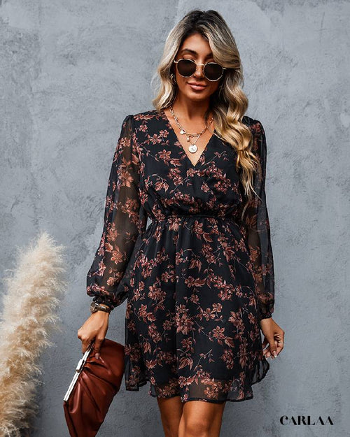Robe elegante fleurie