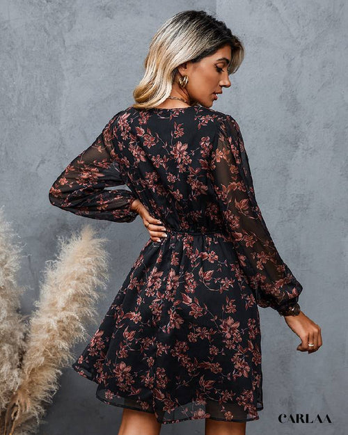 Robe elegante fleurie