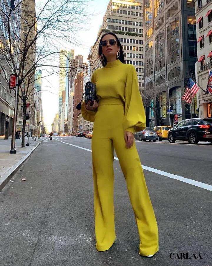 Combinaison Jaune Femme