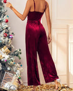 Red Velvet Jumpsuit