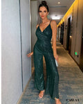 Combinaison Femme Vert Émeraude
