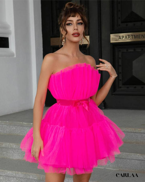 Robe de soirée bouffante