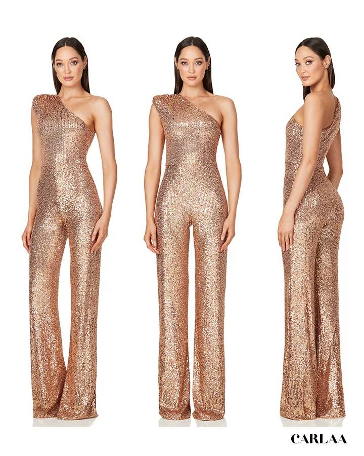 Women's Rosé Champagne Suit