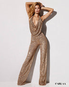 Women's Gold Jumpsuit