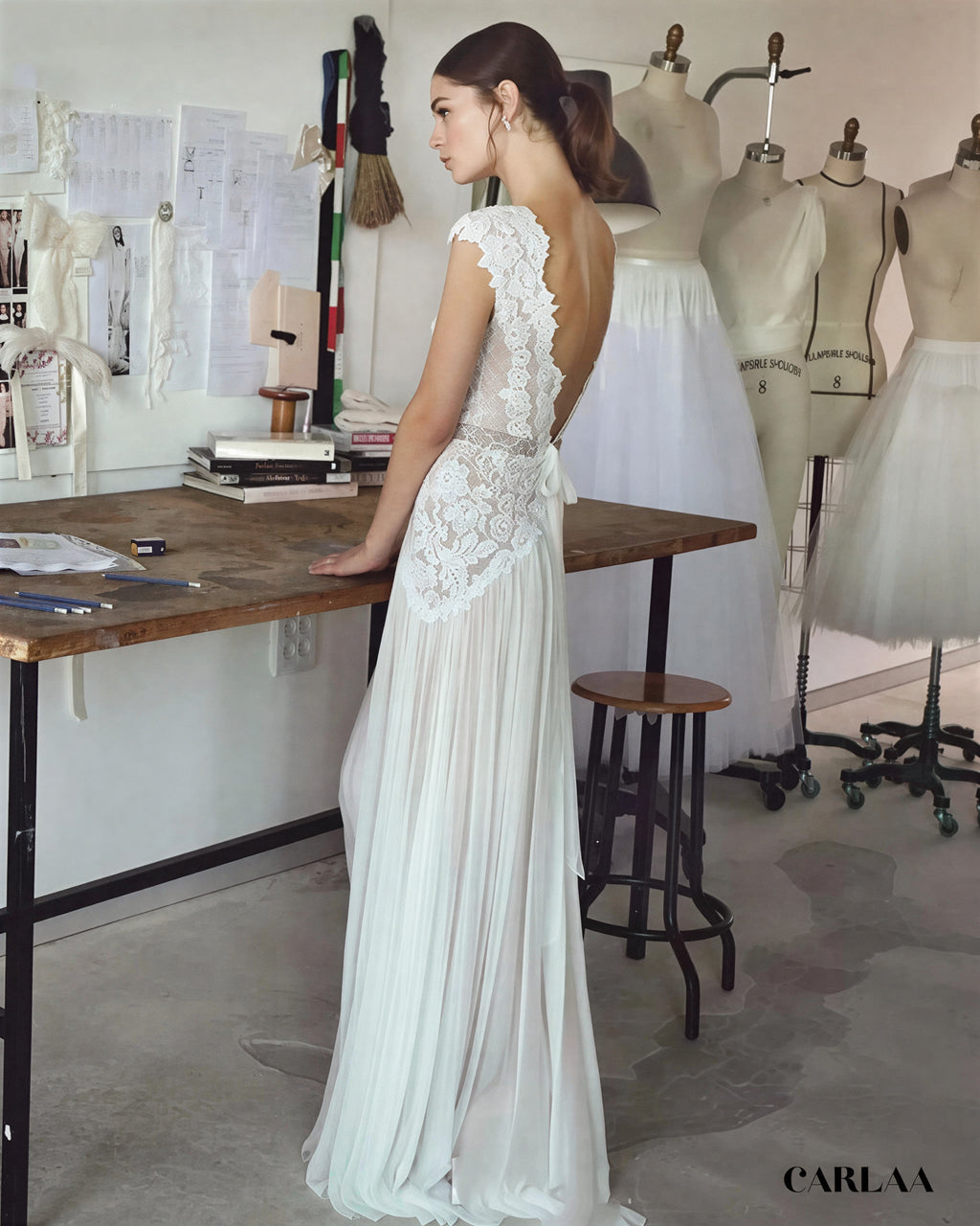 Robe de Mariage Bohème Dentelle