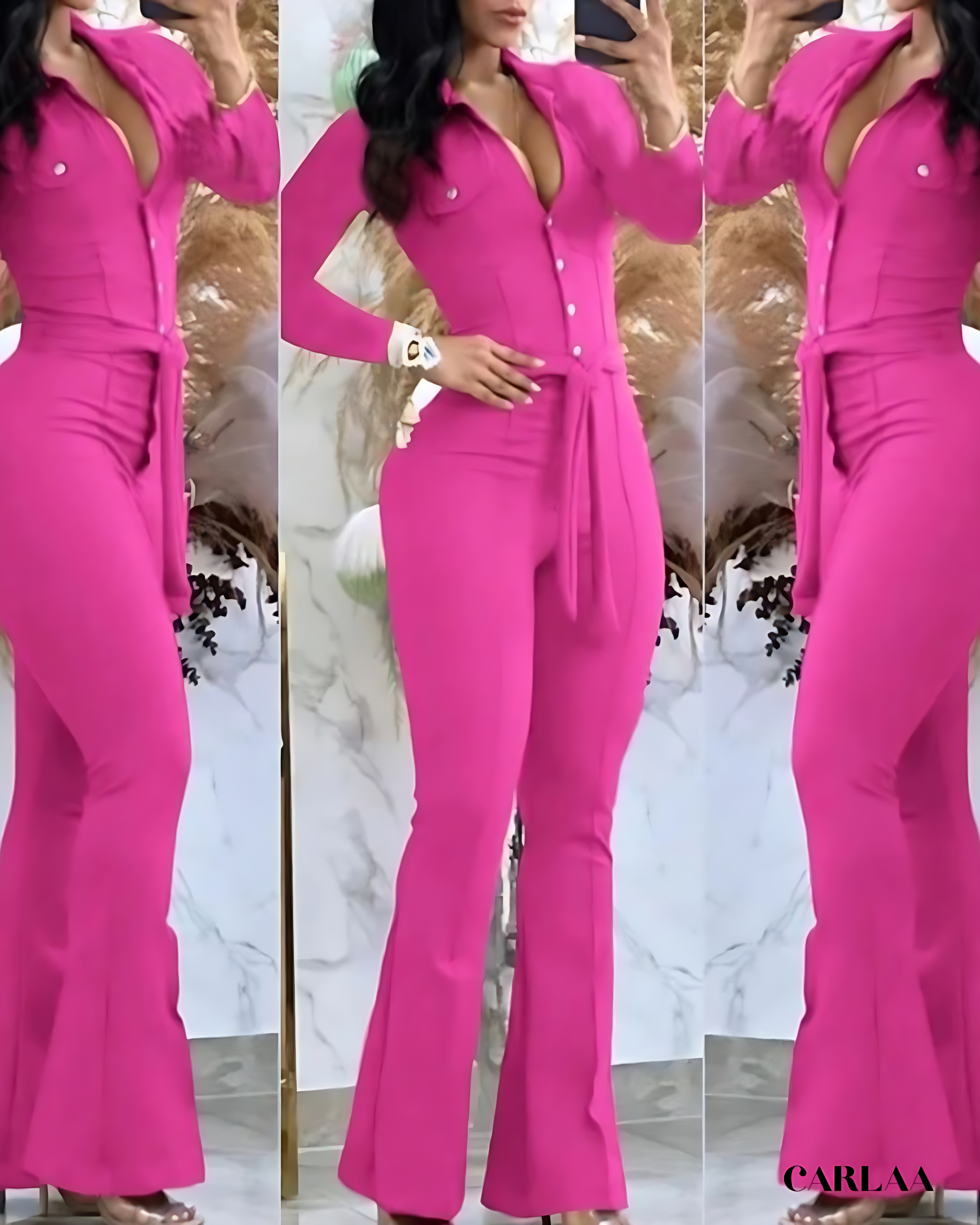 Modern long sleeve jumpsuit