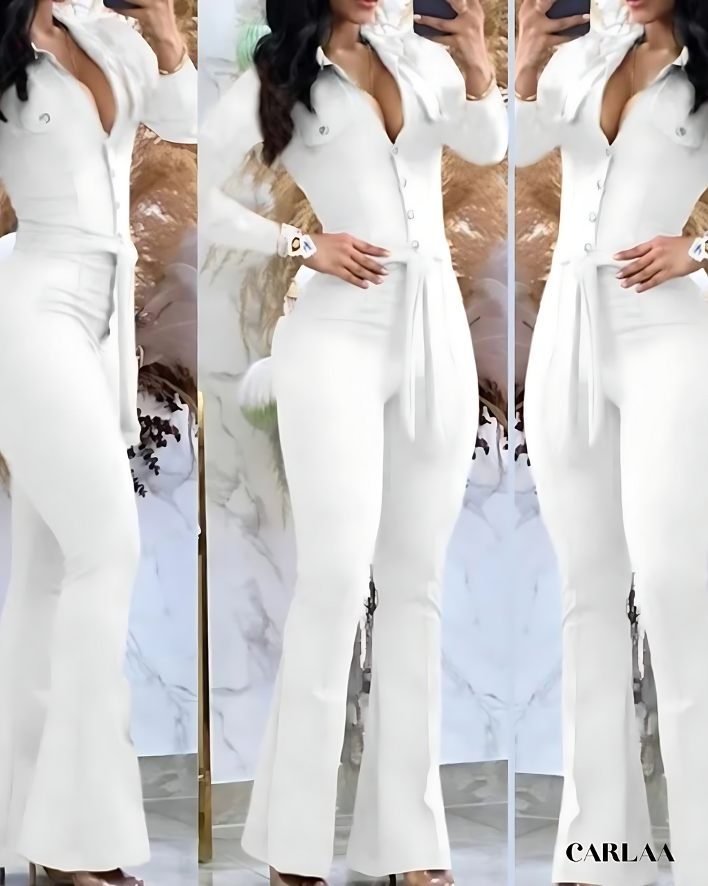 Modern long sleeve jumpsuit