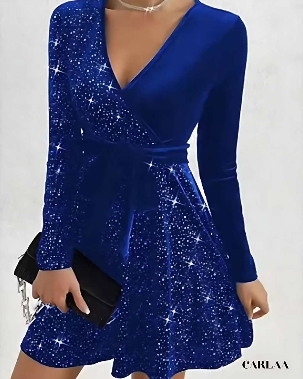 Robe nouvel an manche longue
