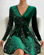 Robe nouvel an manche longue