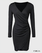Robe nouvel an noir paillette