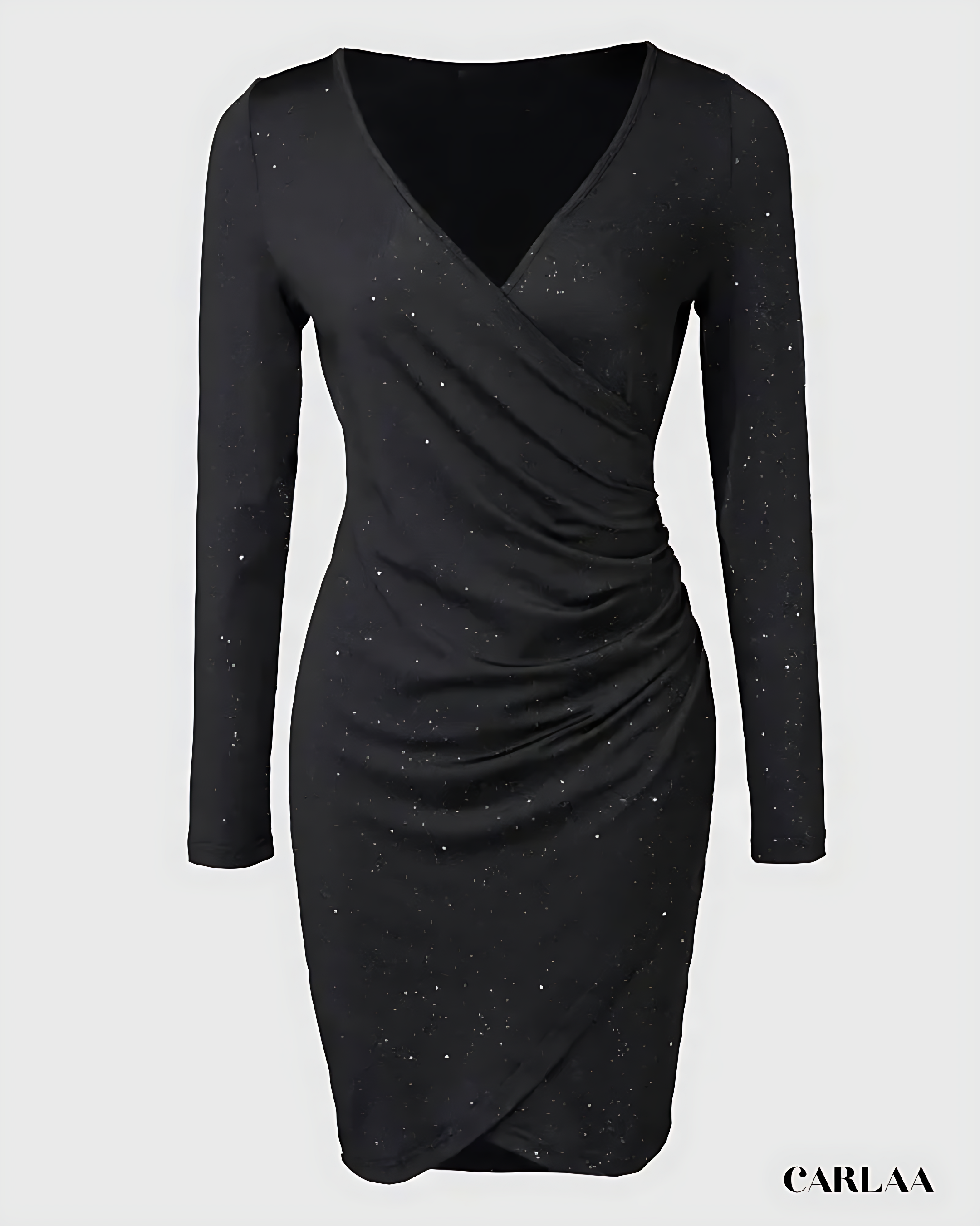 Robe nouvel an noir paillette