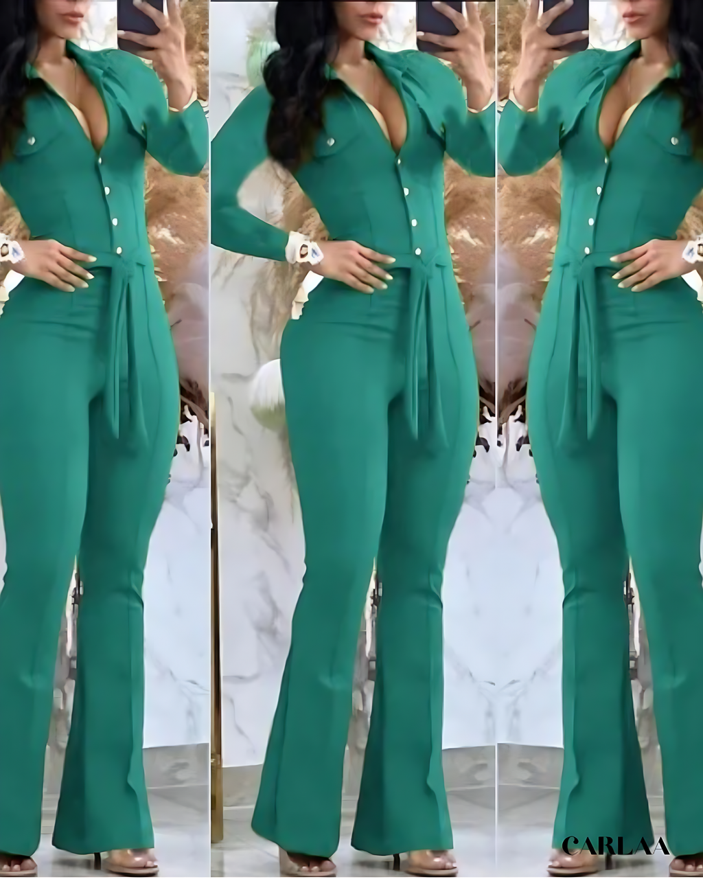 Modern long sleeve jumpsuit