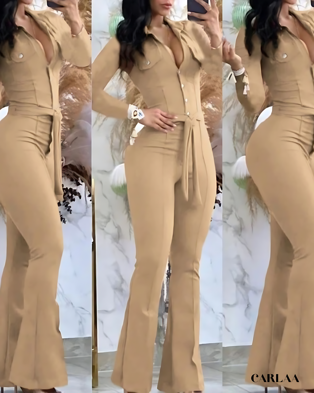 Modern long sleeve jumpsuit