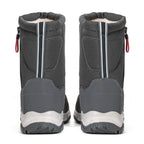 Bottes d'hiver pour femmes avec fermeture éclair latérale - Bottes de neige imperméables, antidérapantes et durables avec doublure chaude