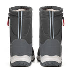 Bottes d'hiver pour femmes avec fermeture éclair latérale - Bottes de neige imperméables, antidérapantes et durables avec doublure chaude