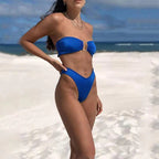 Valeria — Maillot une pièce taille haute noir