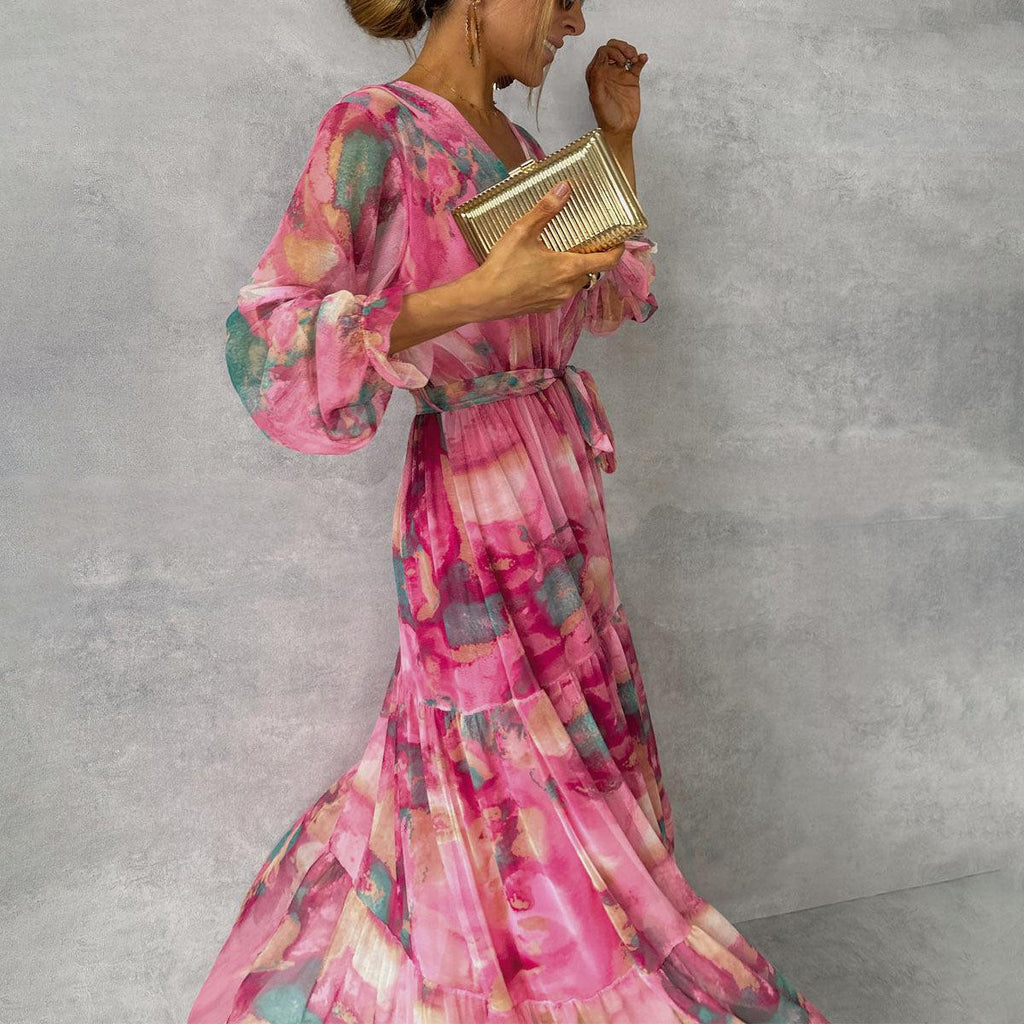 Women's long-sleeved summer dress - Modern and casual fashion