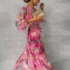 Women's long-sleeved summer dress - Modern and casual fashion