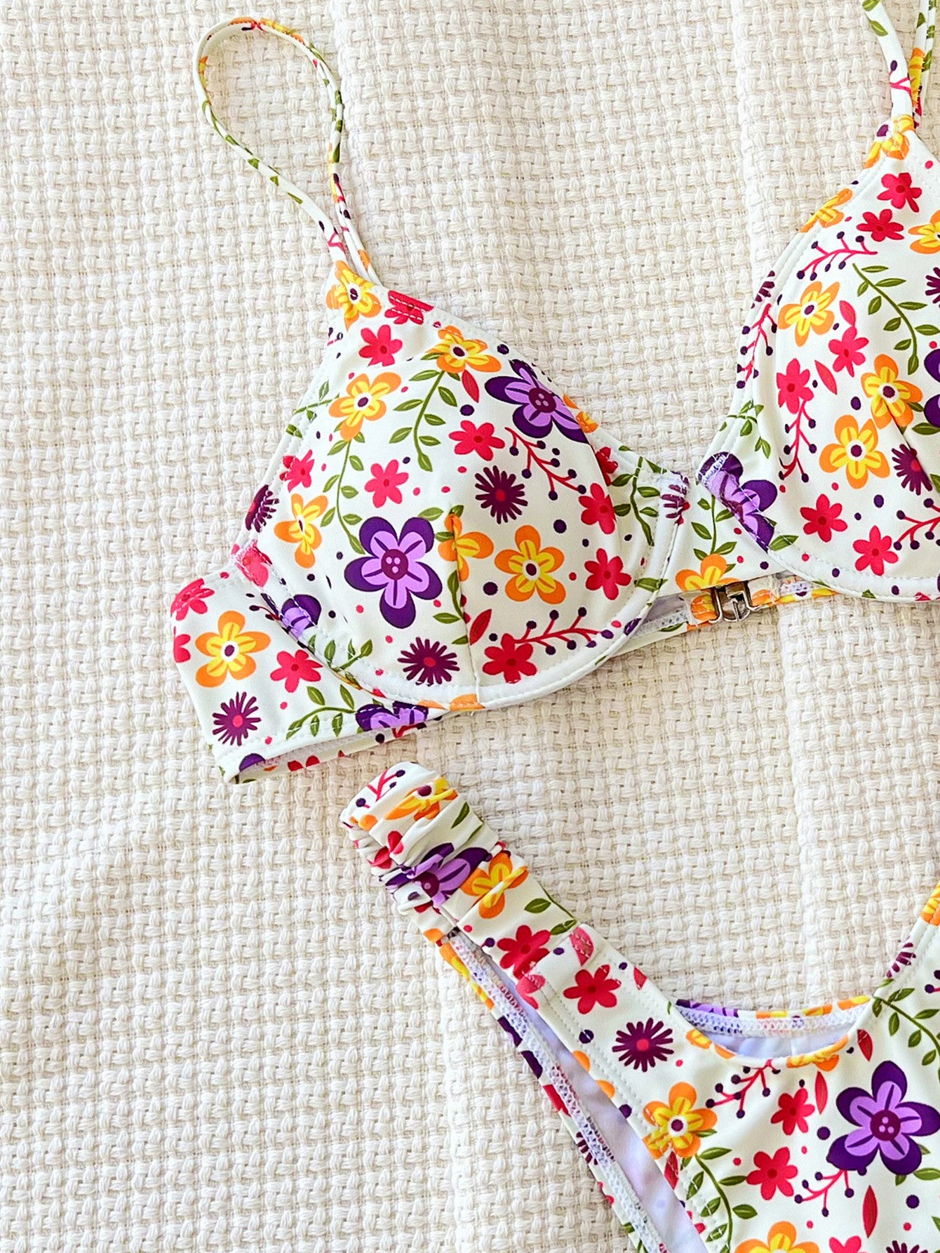 Lucie — Bikini deux-pièces à armatures blanc