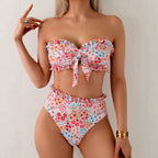 Yseult — Floral Ruffled Two-Piece Bikini