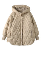 Veste zippée à capuche en duvet de canard pour dames - spéciale hiver